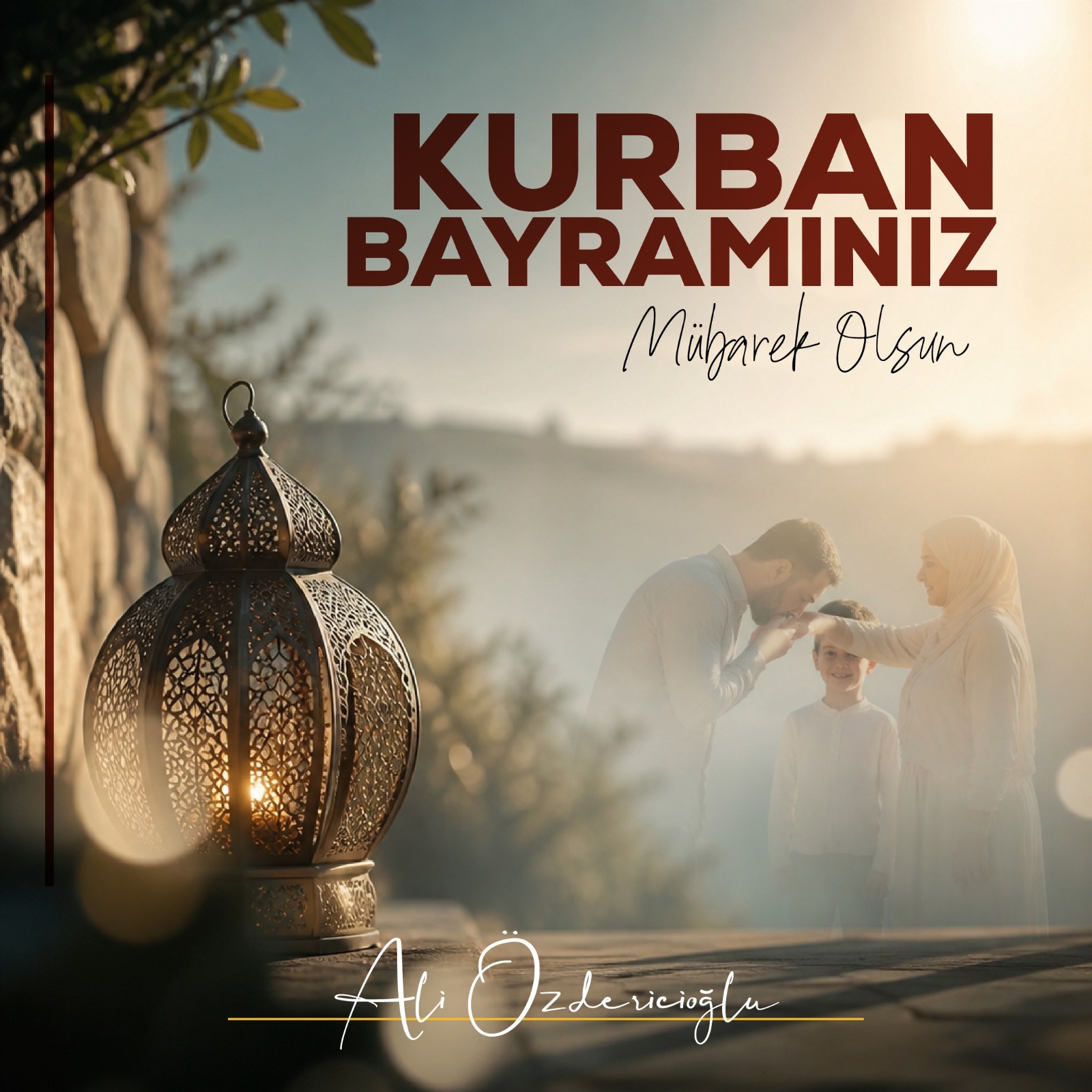Ali Özdericioğlu Kurban Bayramı İlanı