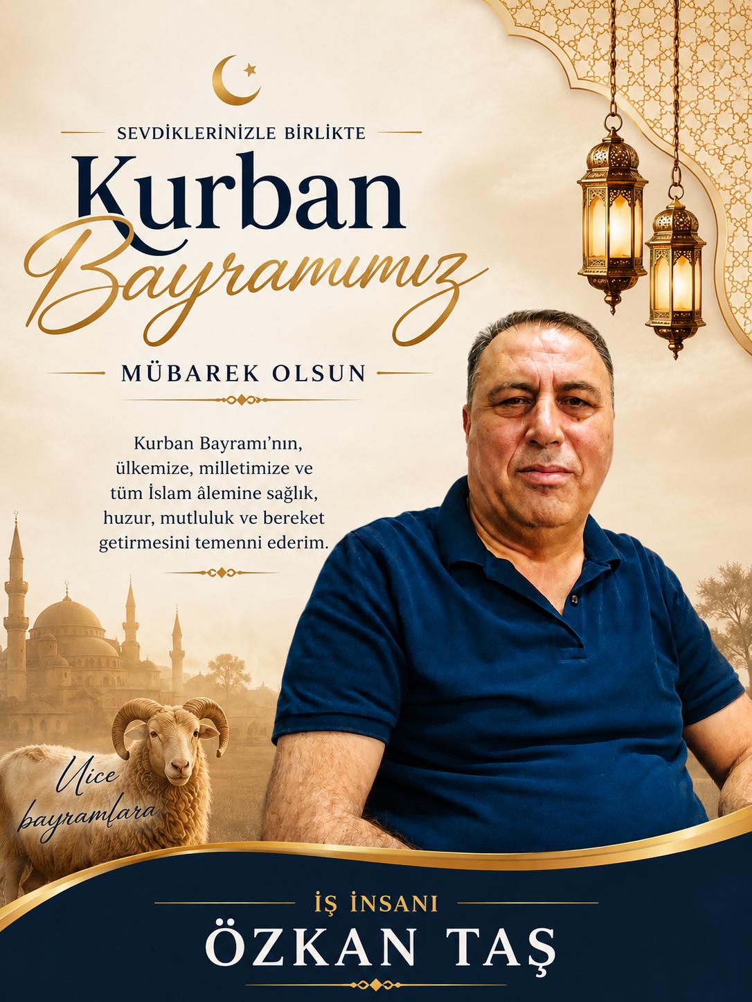 Özkan Taş Kurban Bayramı İlanı