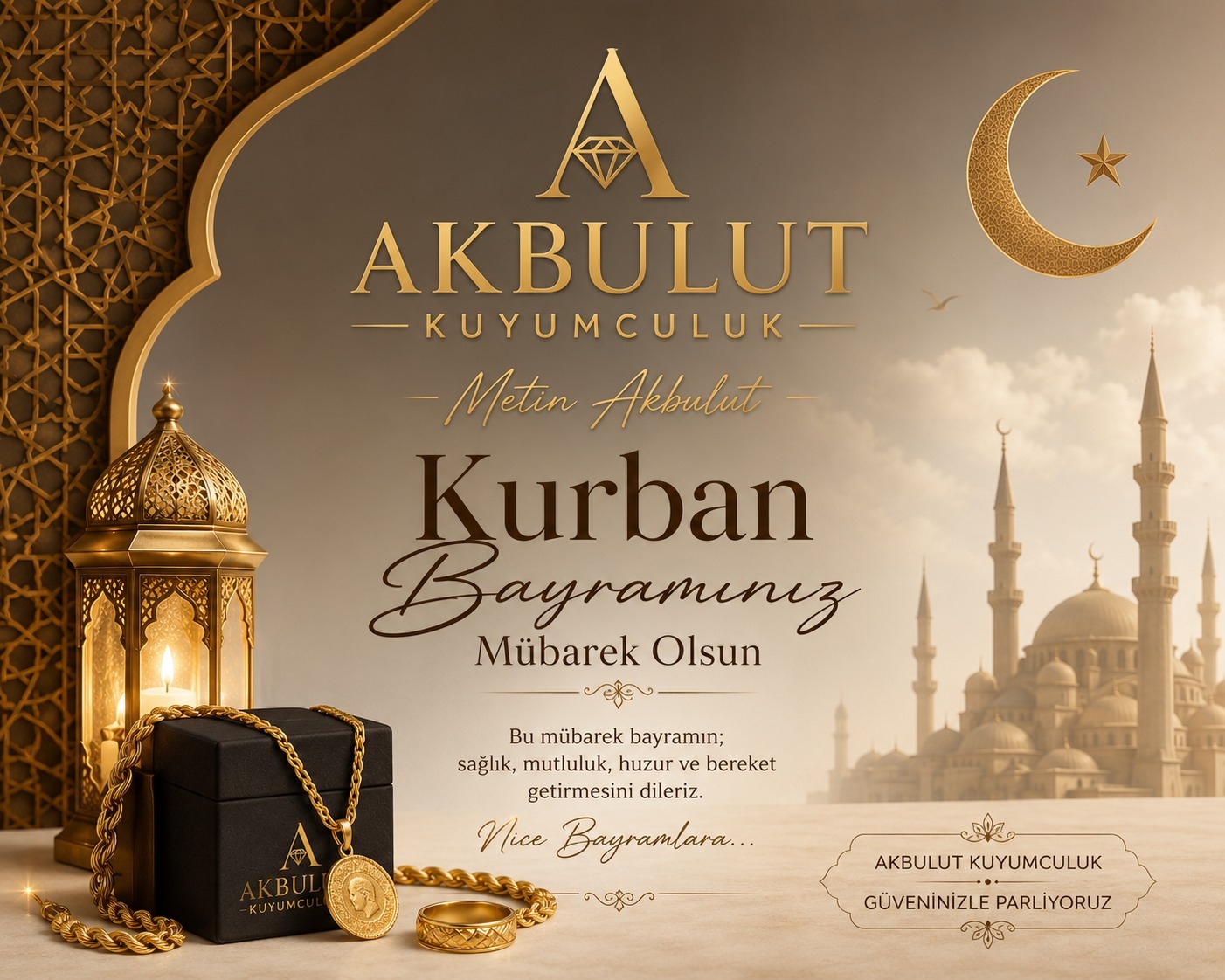 Akbulut Kuyumculuk Kurban Bayramı İlanı