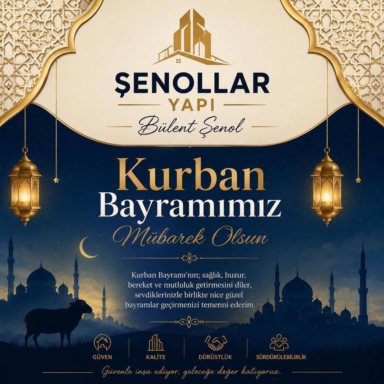 Şenollar Yapı Kurban Bayramı İlanı