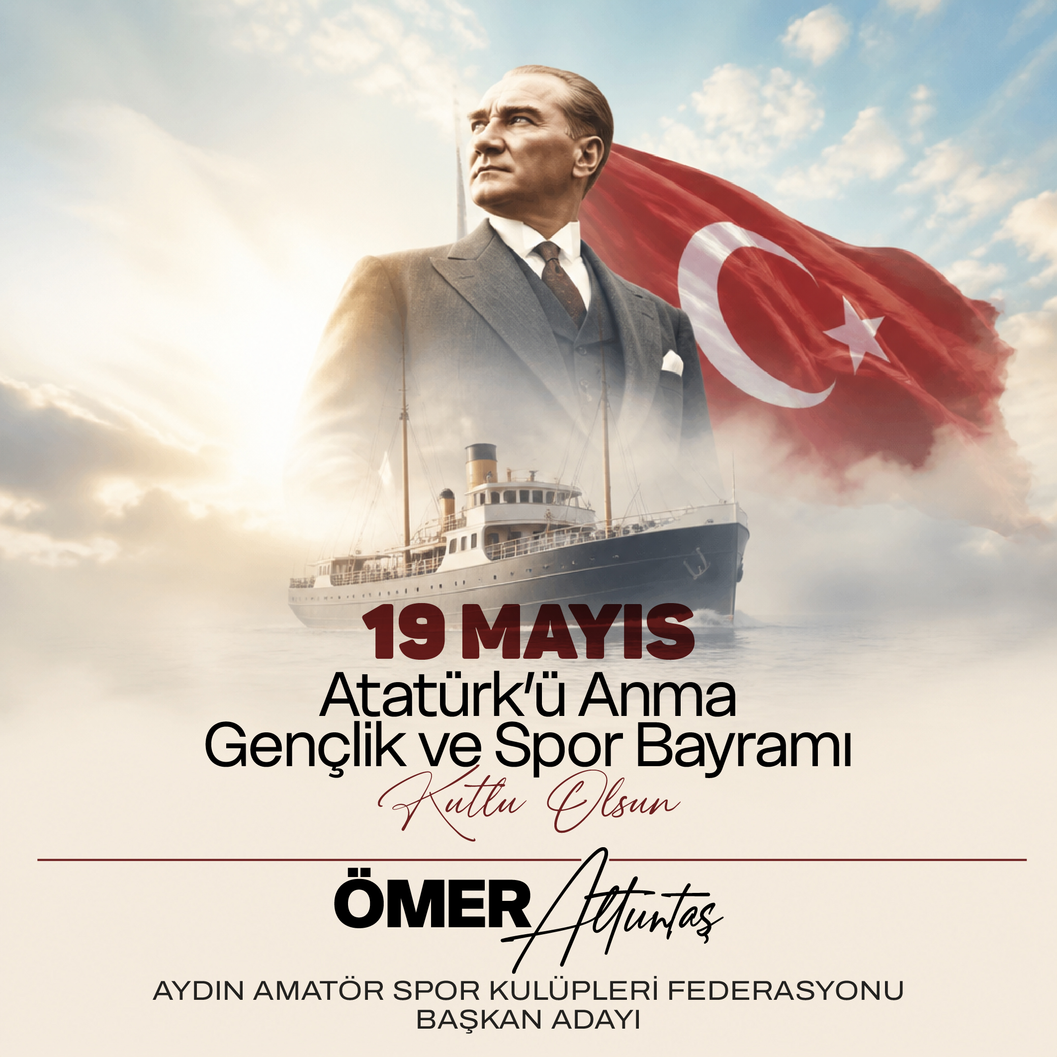 Ömer Altuntaş 19 Mayıs Kutlama İlanı