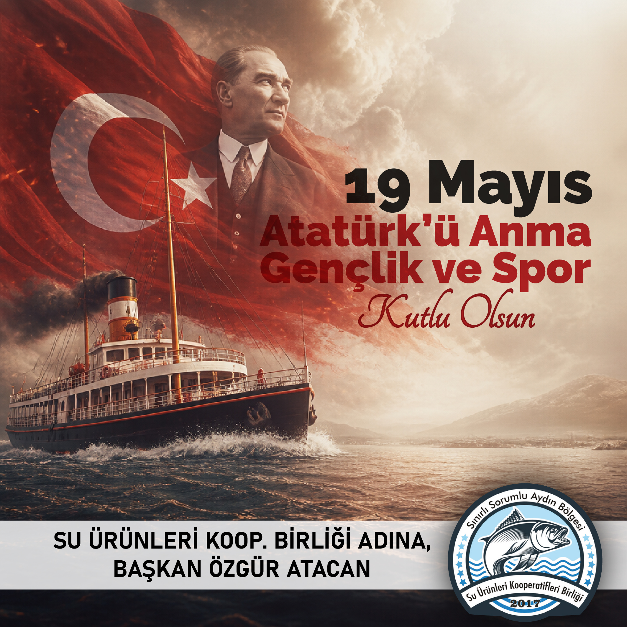 Su Ürünleri Koop. 19 Mayıs Kutlama İlanı