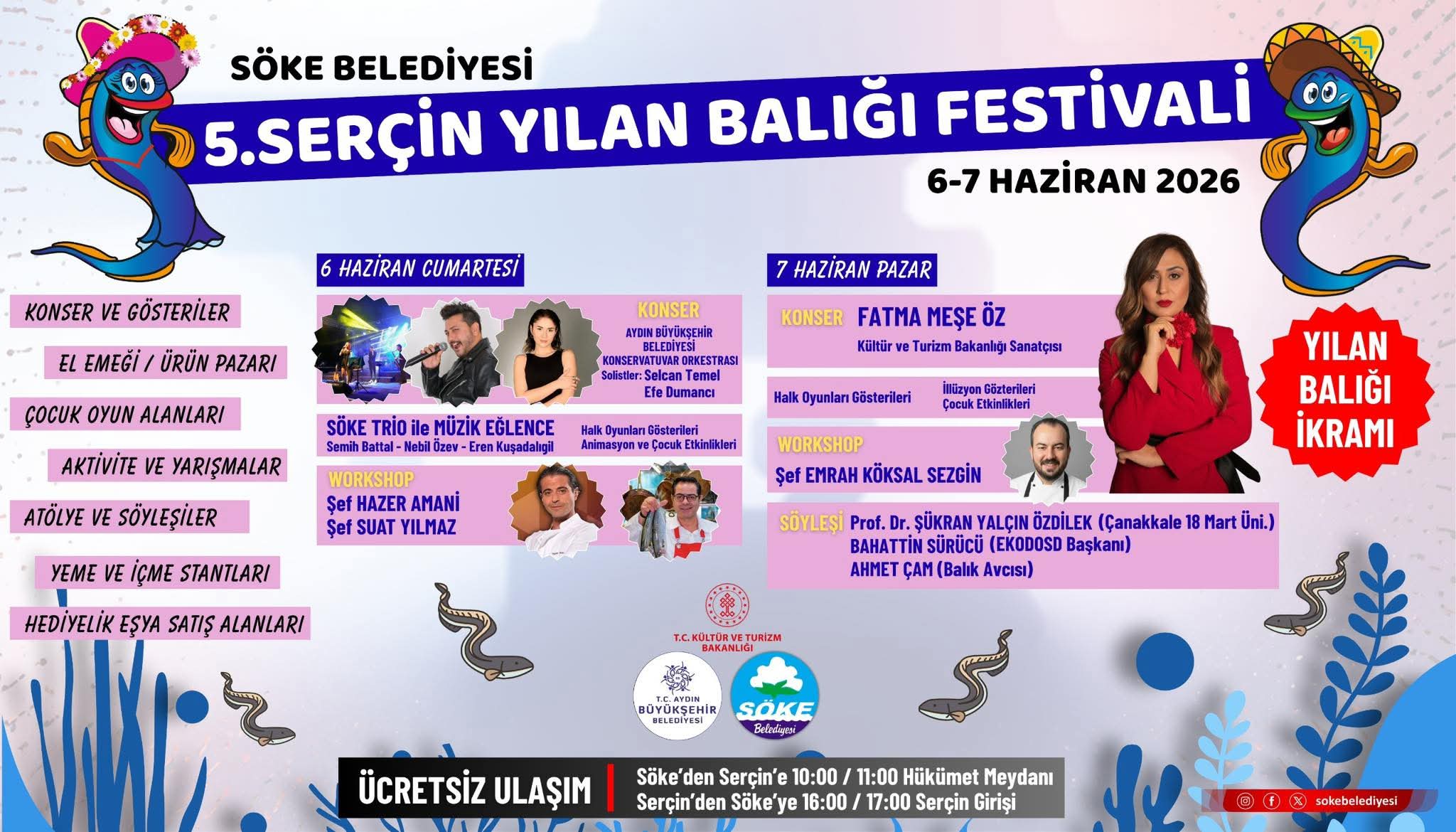 SERÇİN’DE YILAN BALIĞI FESTİVALİ HEYECANI BAŞLIYOR
