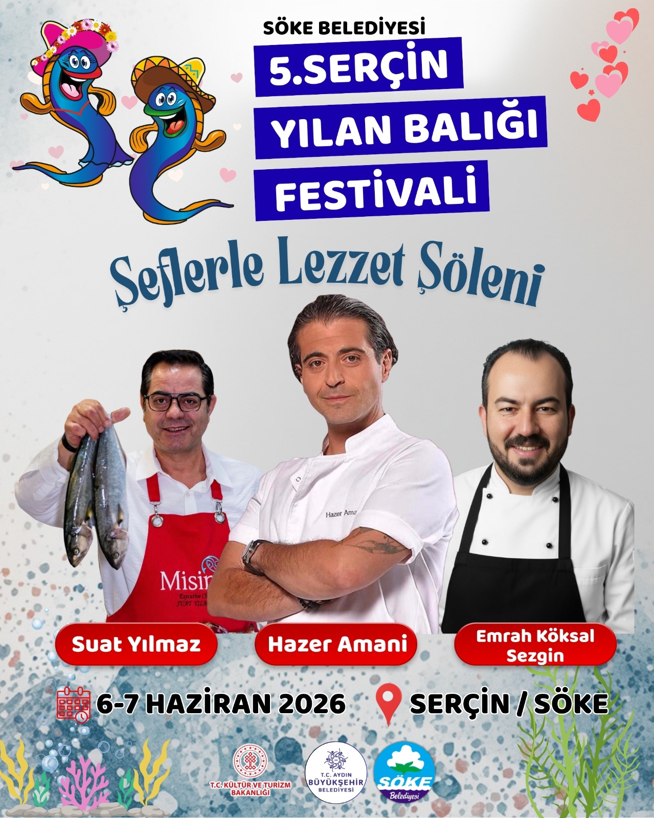 TÜRKİYE’NİN ÜNLÜ ŞEFLERİ SERÇİN’DE BULUŞUYOR