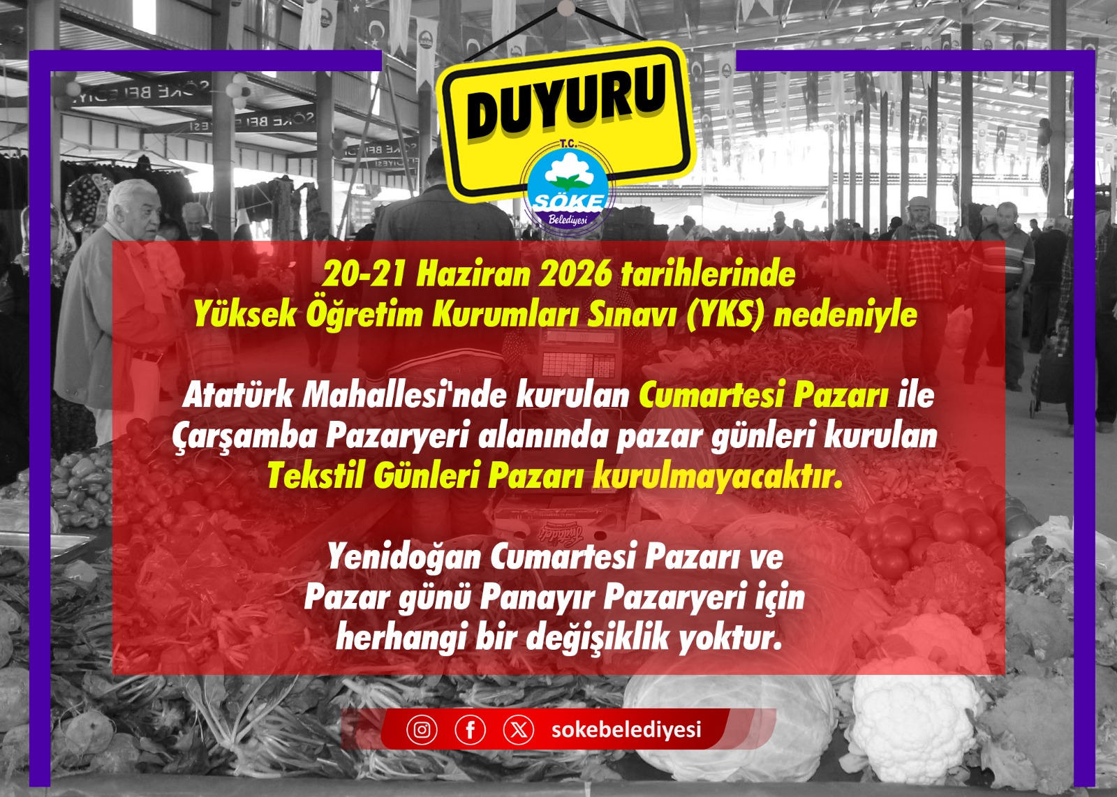 Söke’de YKS İçin Sessizlik Tedbirleri Alındı