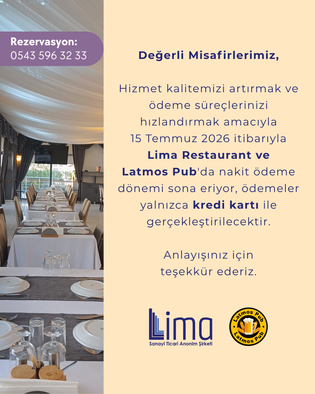 LİMA A.Ş.’de Yeni Dönem Başlıyor