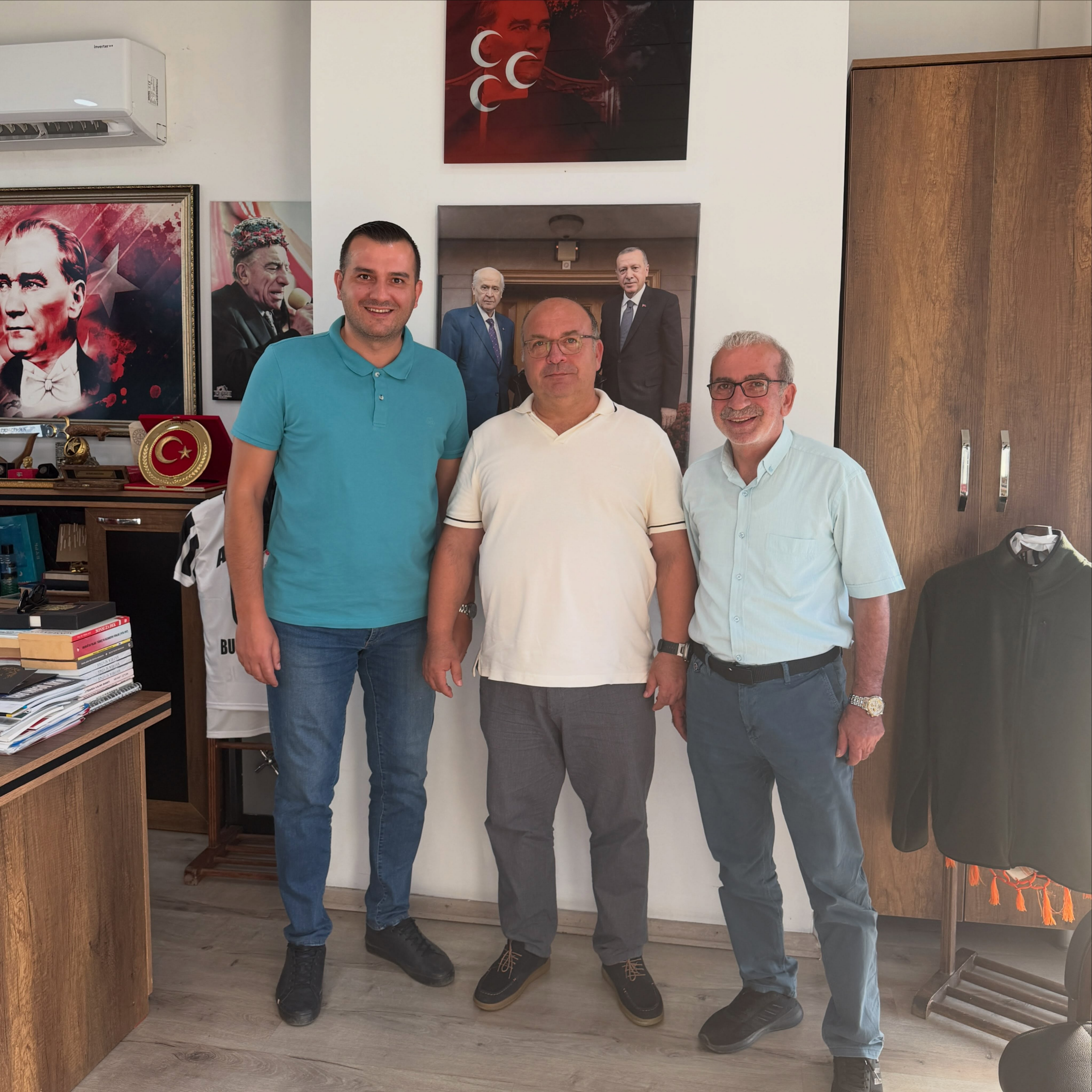 BURAK PEHLİVAN, KKTC ERENKÖY-KARPAZ BELEDİYE BAŞKANI BAKIRCI’YI AĞIRLADI