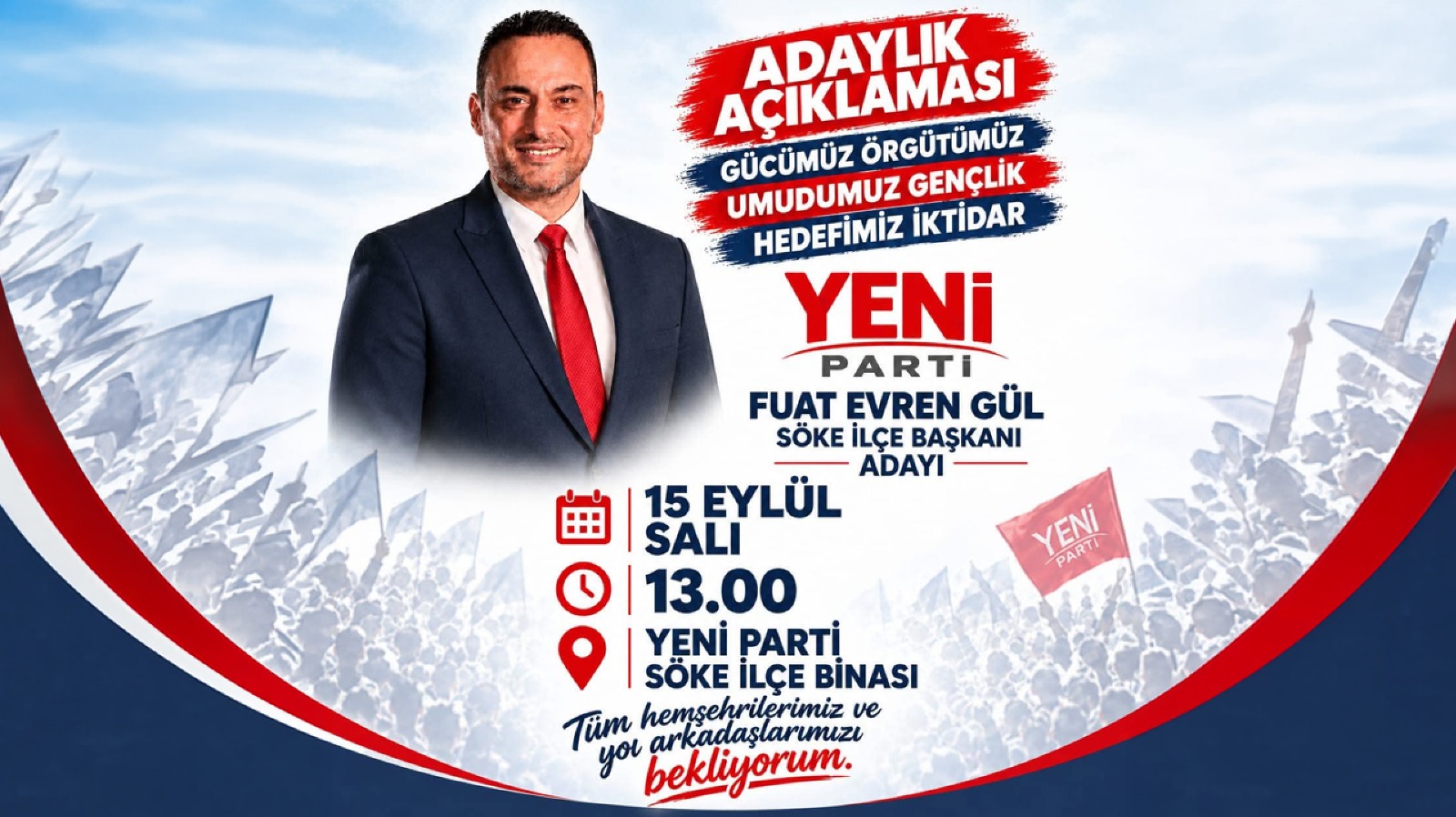 FUAT EVREN GÜL ADAYLIĞINI AÇIKLADI