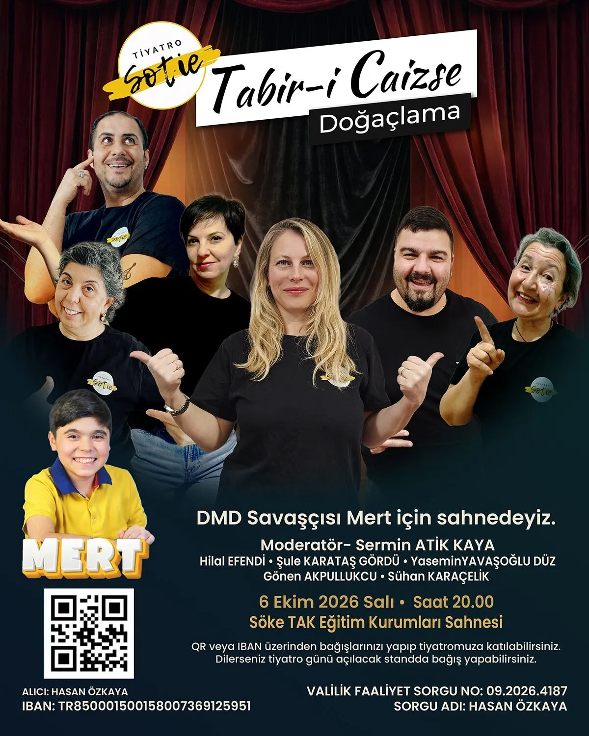 Tiyatro Sotie’den Mert İçin Dayanışma Gecesi