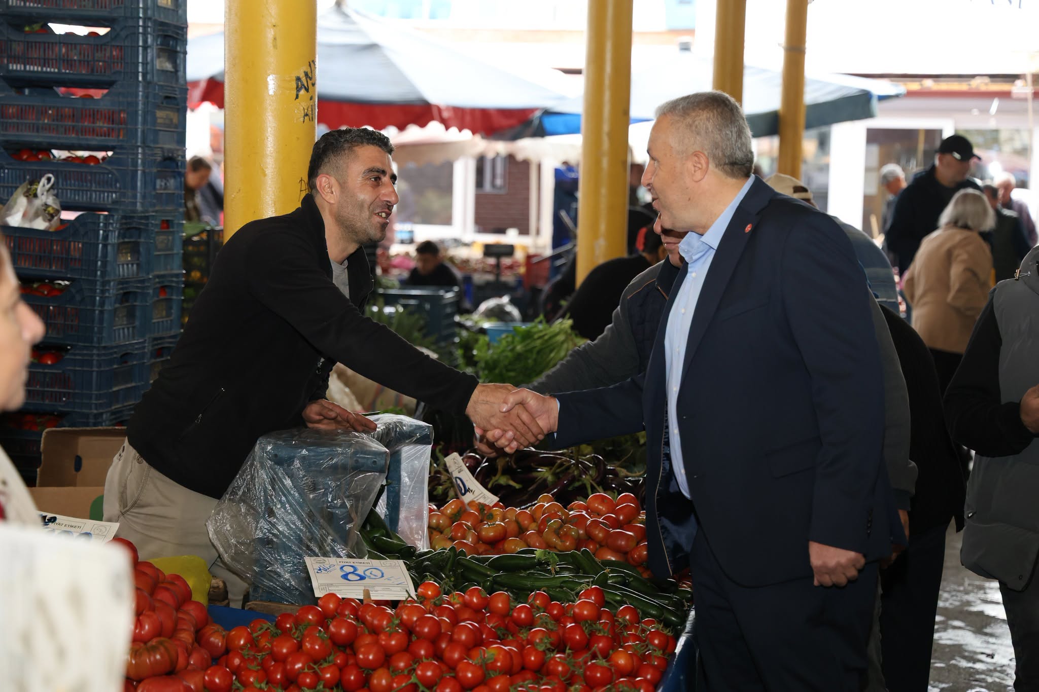 SÖKE BELEDİYESİ’NDEN ESNAFA ÇARŞAMBA PAZARI ZİYARETİ